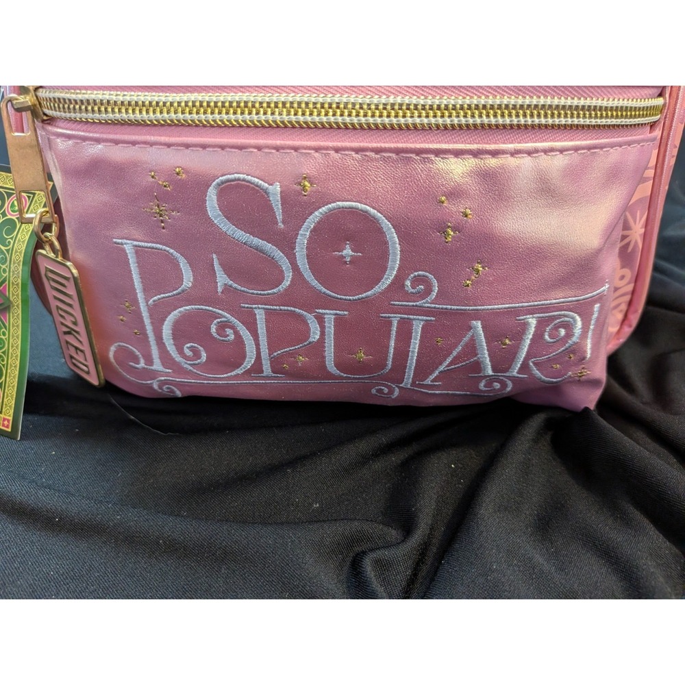 Wicked So Popular Backpack Metallic Crown Glinda Main Compartment Front Pocket - Picture 3 of 7